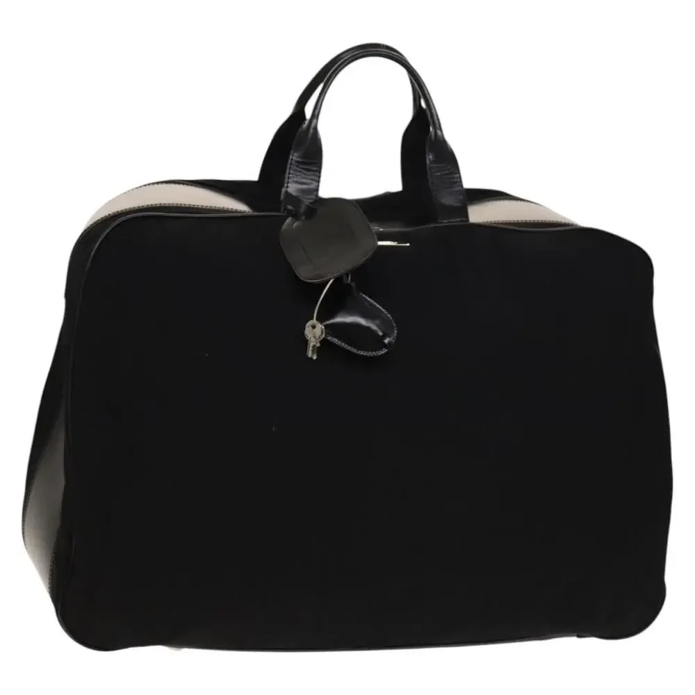 GUCCI Boston Bag Cotton Black Silver 010 1553 010 1553